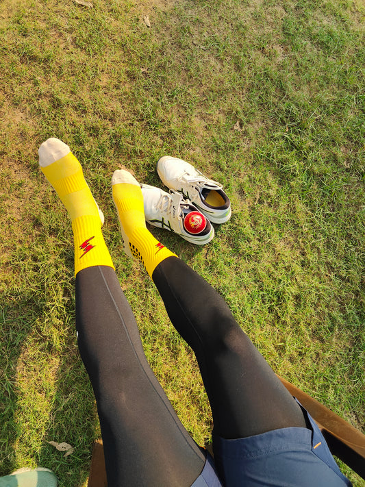 Yellow Snick Grip Socks