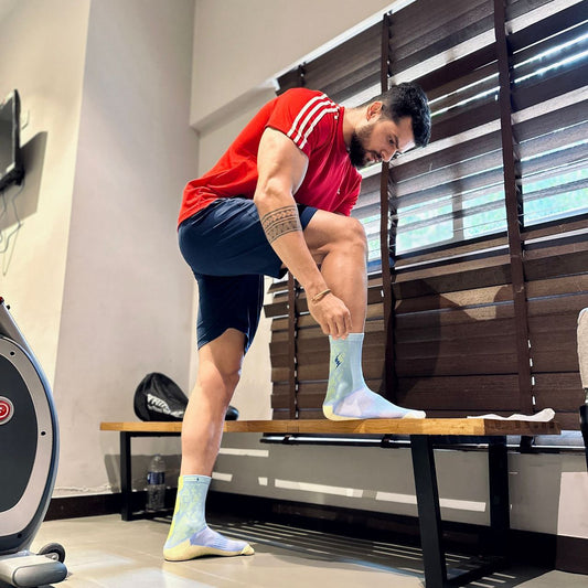 Neon Snick Grip Socks